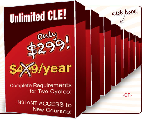 Unlimited CLE for 1 full year