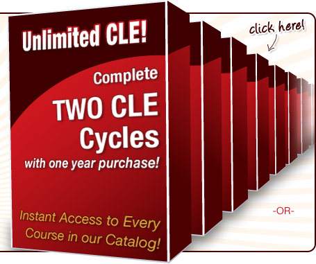 Unlimited CLE for 1 full year