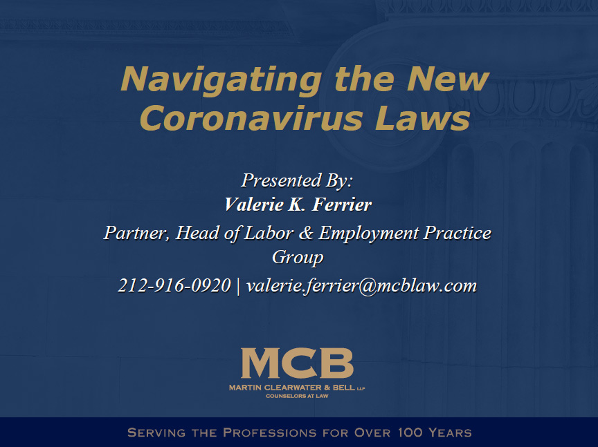 Navigating the New Coronavirus Laws Thumbnail