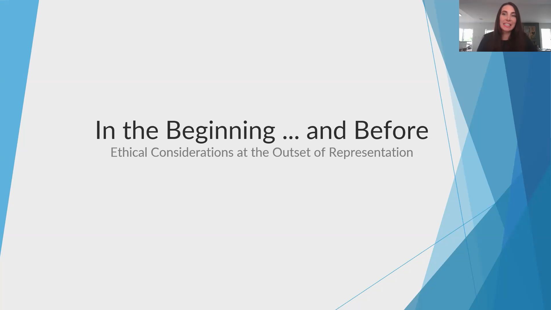 In the Beginning... and Before: Ethical Considerations at the Outset of Representation Thumbnail