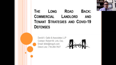 The Long Road Back: Commercial Landlord and Tenant Strategies and Covid-19 Defenses Thumbnail