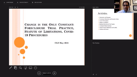 Change is the Only Constant: Foreclosure Statute of Limitations, Trial Practice, and Covid-19 Procedures Thumbnail